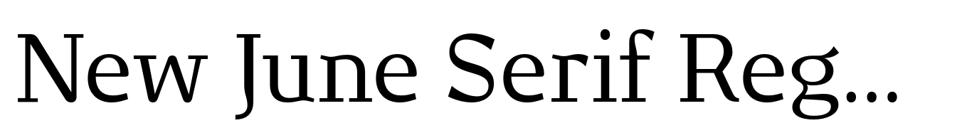 New June Serif Regular